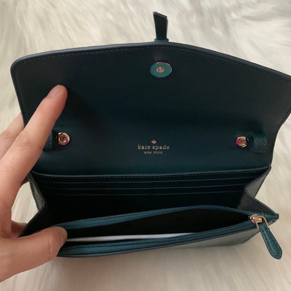 KATE SPADE Marti Pebbled Leather Convertible Wallet Crossbody - Picture 3 of 4